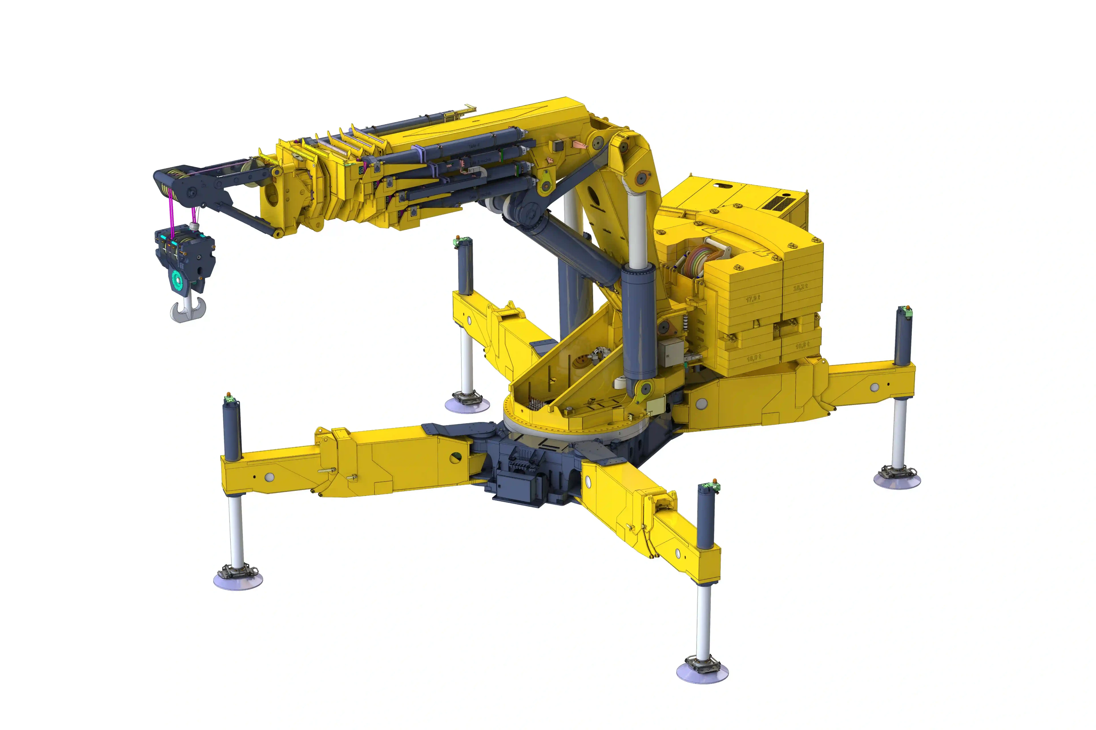 HS850 Heavy-Duty Crane Working Position 02