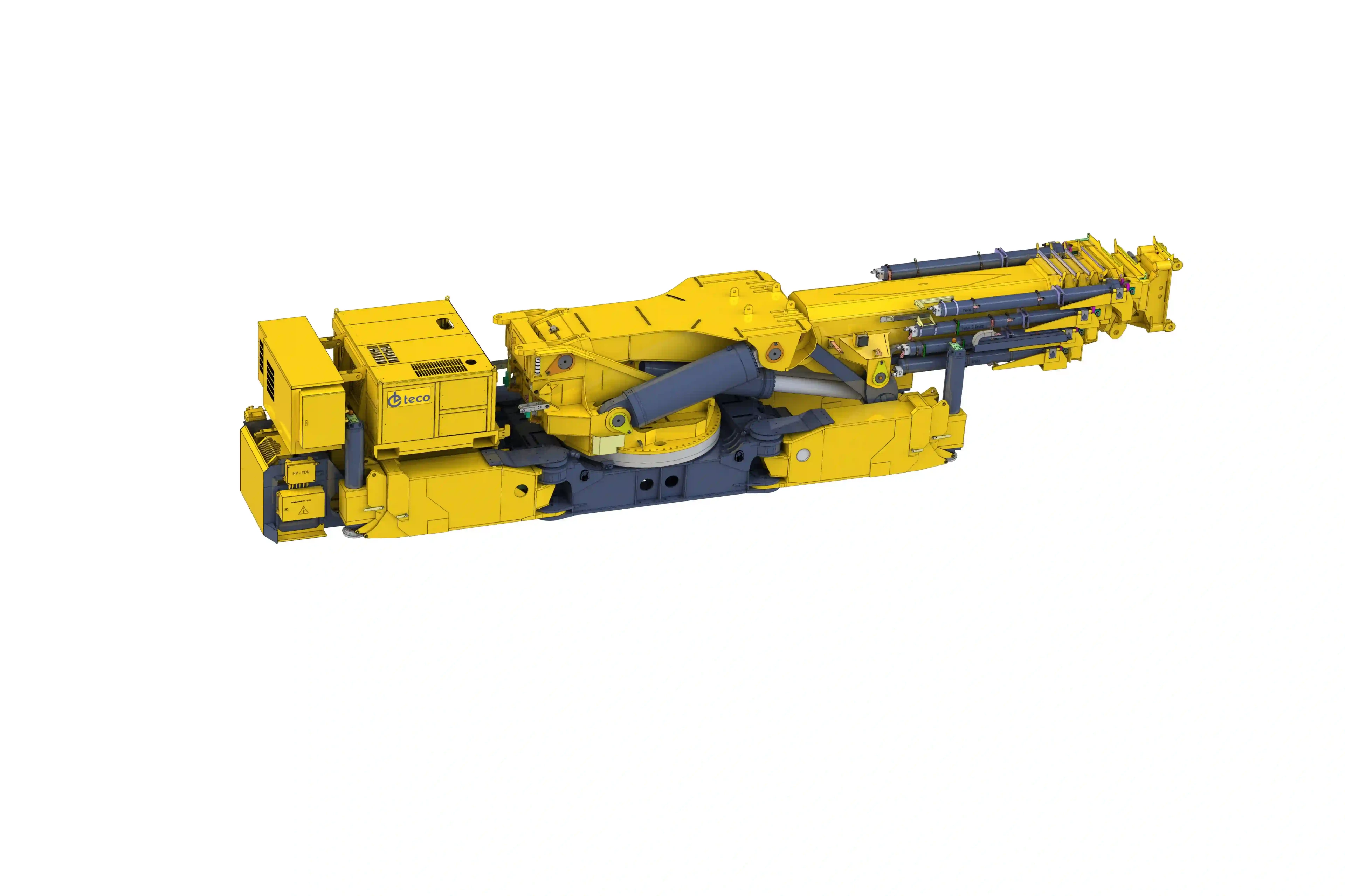 HS850 Heavy-Duty Crane in Transport Position