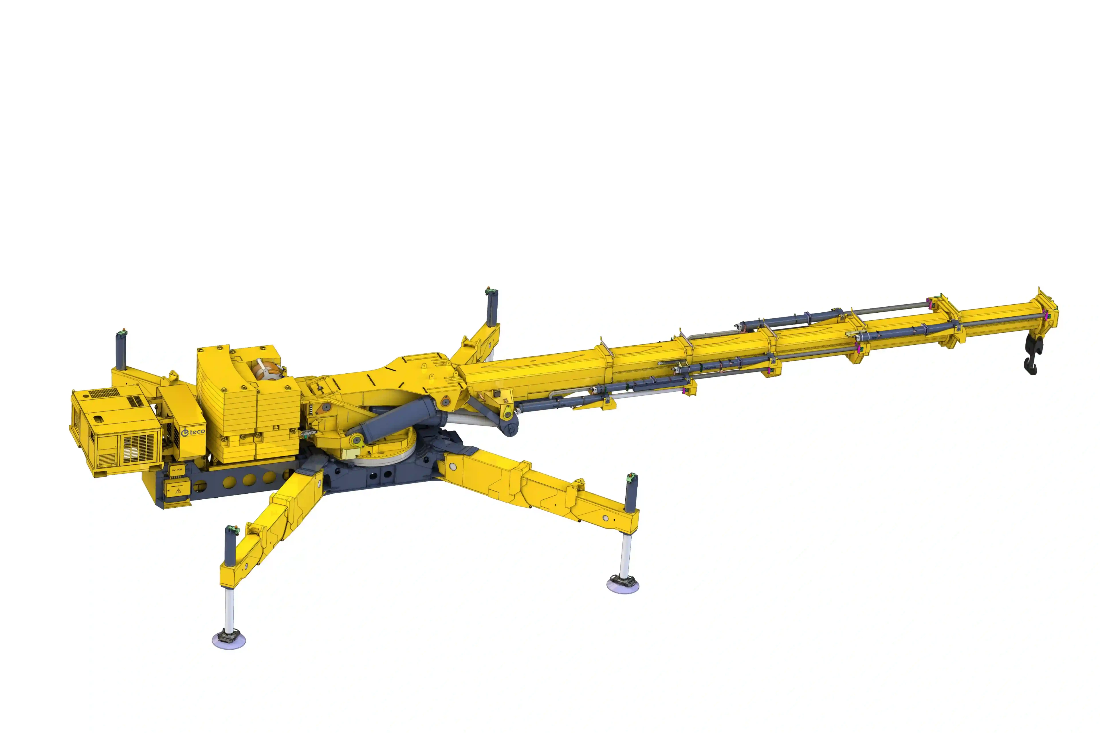 HS850 Heavy-Duty Crane with Extended Boom
