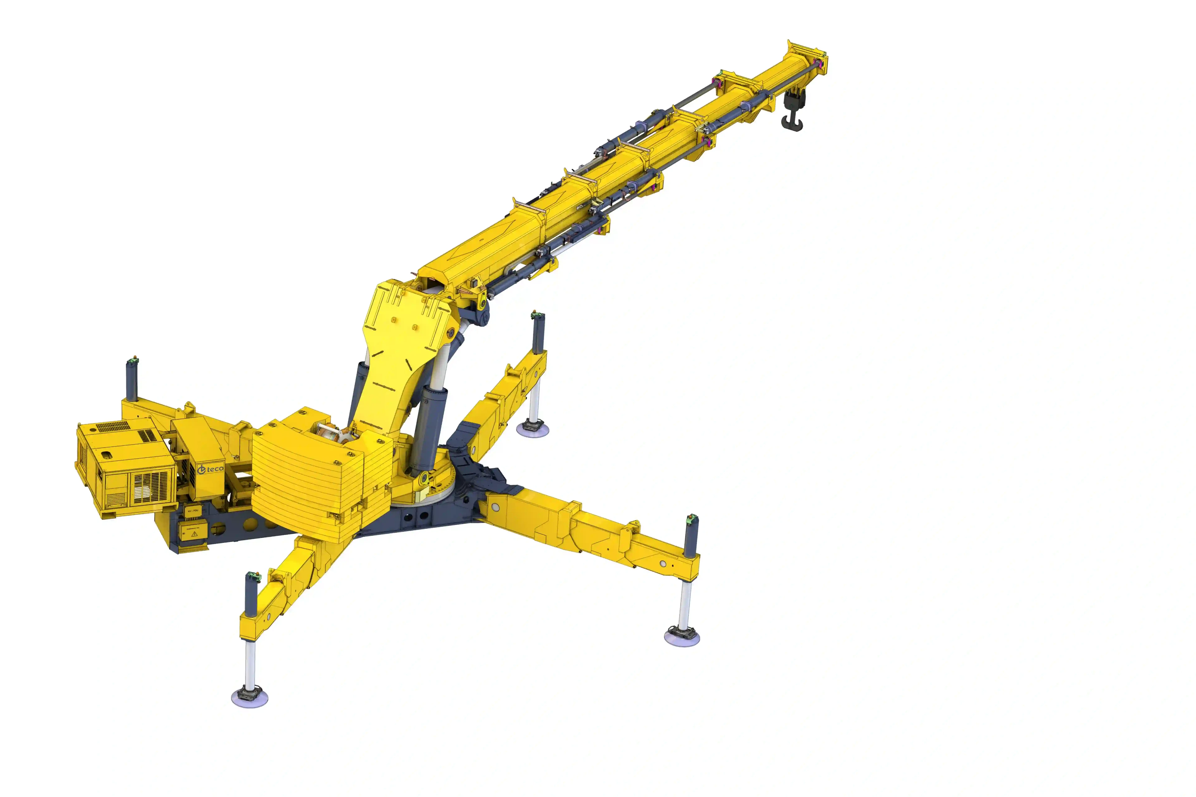 HS850 Heavy-Duty Crane in Working Position